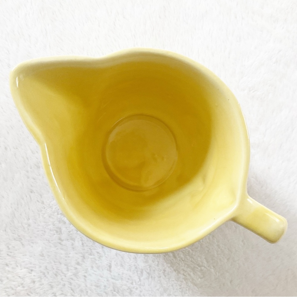 Vintage Cronin Pottery Yellow Tulip Creamer Blue Dutch Floral MCM USA - Picture 12 of 16